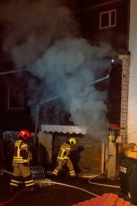 Brand in der K&auml;the-Kollwitz-Stra&szlig;e