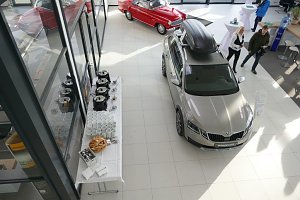 Sonnige Aussichten beim Skoda-Buffet