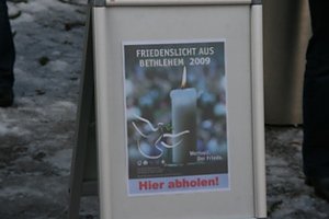 Das Licht wird am Rathaus verteilt