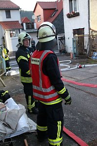 Dachstuhlbrand in Sondershausen Bebra