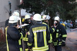 Dachstuhlbrand in Sondershausen Bebra