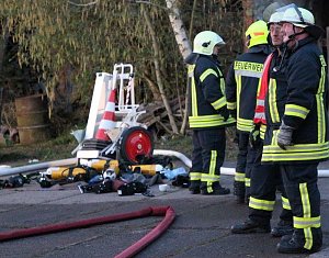 Dachstuhlbrand in Sondershausen Bebra