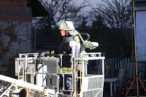 Dachstuhlbrand in Sondershausen Bebra