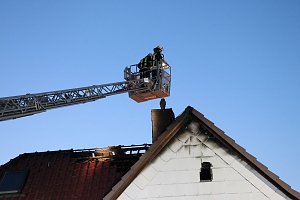 Dachstuhlbrand in Sondershausen Bebra