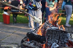 Osterfeuer in NDH Salza