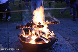 Osterfeuer in NDH Salza