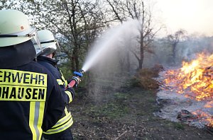 Osterfeuer in Leimbach