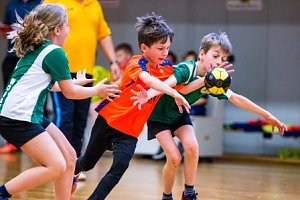 Handballzwerge im Mittelpunkt