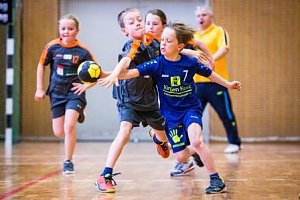 Handballzwerge im Mittelpunkt