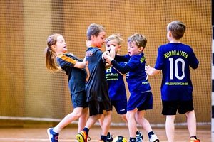 Handballzwerge im Mittelpunkt