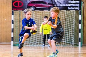 Handballzwerge im Mittelpunkt