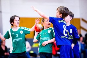 Handballzwerge im Mittelpunkt