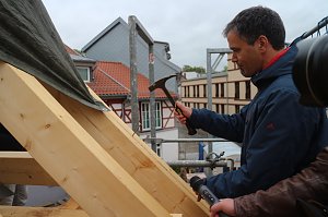 Richtfest in der Sch&auml;rfgasse