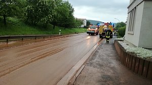 Feuerwehrseinsatz nach Starkregen