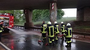 Feuerwehrseinsatz nach Starkregen