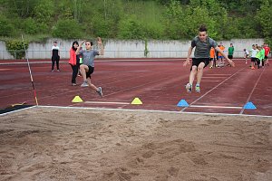 Leichtathleten im Wettkampf