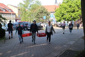 Kila-B&uuml;cherflohmarkt auf dem Blasii-Kirchplatz