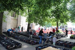 Kila-B&uuml;cherflohmarkt auf dem Blasii-Kirchplatz