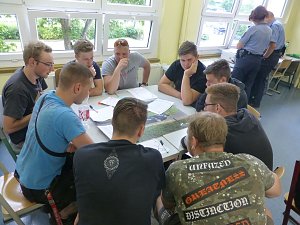 Aktion junge Fahrer an der Berufsschule