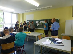 Aktion junge Fahrer an der Berufsschule