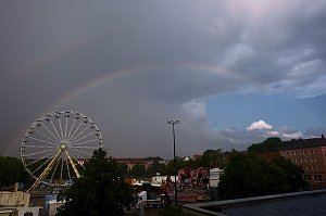 Unwetter über Nordhausen