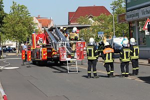 Einsatz in der Langen Stra&szlig;e