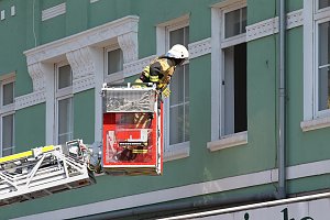 Einsatz in der Langen Stra&szlig;e