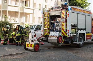 Brand auf einem Balkon