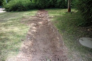 Weg wird repariert