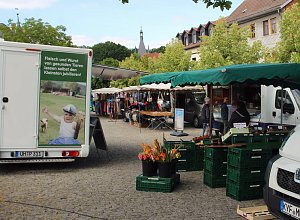 Klein aber fein: Der Markt in Ebeleben