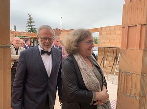 Baustelle der Rettungswache besucht