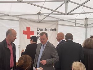 Baustelle der Rettungswache besucht