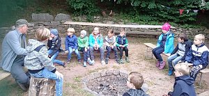 Naturcamp auf dem Abenteuerspielplatz