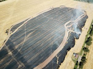Brand in Neuheide