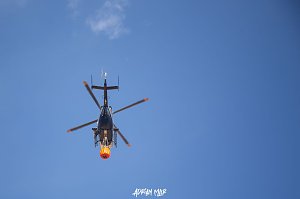 Polizeihubschrauber unterst&uuml;tzt Feuerwehren