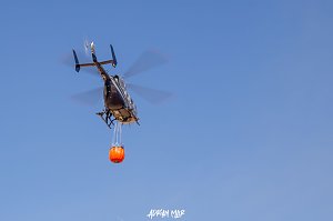 Polizeihubschrauber unterst&uuml;tzt Feuerwehren