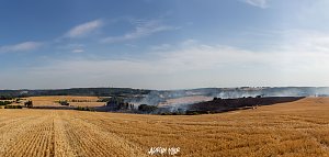 Polizeihubschrauber unterst&uuml;tzt Feuerwehren