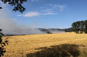 Gro&szlig;brand zwischen Ellrich und Werna