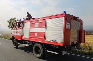 Gro&szlig;brand zwischen Ellrich und Werna