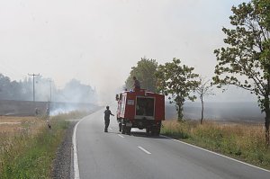 Gro&szlig;brand zwischen Ellrich und Werna