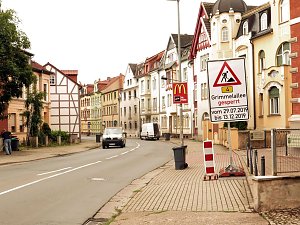 Hinweis stadteinw&auml;rts