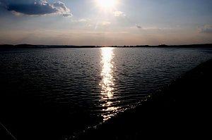 Peter Blei unterwegs am Stausee Kelbra