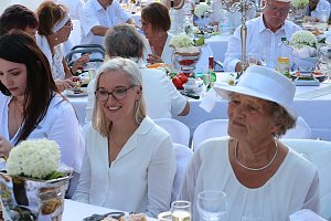 Diner en blanc im Park Hohenrode