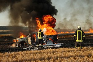 Feldbrand bei Gro&szlig;berndten