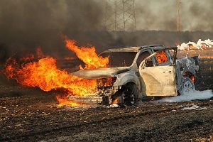 Feldbrand bei Gro&szlig;berndten