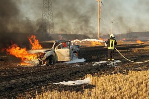 Feldbrand bei Gro&szlig;berndten