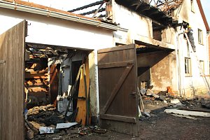Brand in leerstehendem Geb&auml;ude