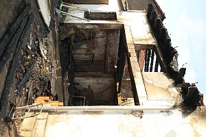 Brand in leerstehendem Geb&auml;ude