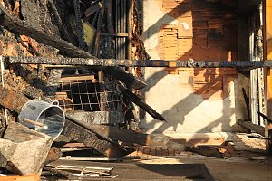 Brand in leerstehendem Geb&auml;ude