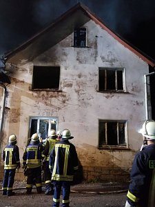 Brand in leerstehendem Geb&auml;ude